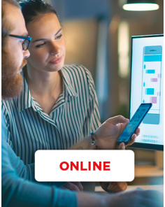 Vitrine do curso marketing digital presencial da Microlins - Vertical